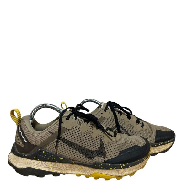 Nike Wildhorse 8 Khaki Vivid Sulfur Dynamic Fit Nike Trail DR2686-200 Sz 8.5 Men - Picture 1 of 9